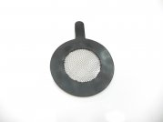Csőperem gumitömítés rozsdamentes szűrővel NA-50 ivóvízre (füles)